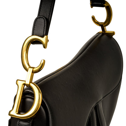 Christian Dior Saddle Bag - Black Leather
