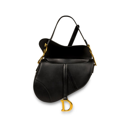 Christian Dior Saddle Bag - Black Leather