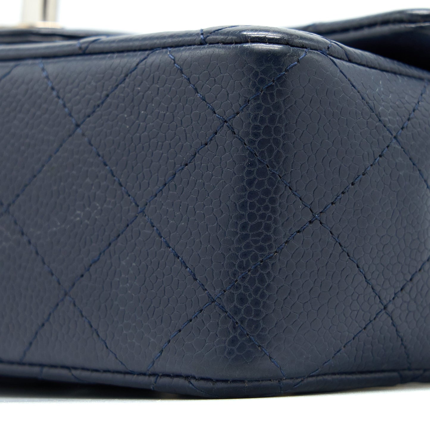 Chanel Classic Mini Rectangular Flap Bag Caviar Navy