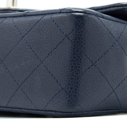 Chanel Classic Mini Rectangular Flap Bag Caviar Navy