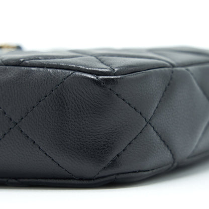 Chanel 22C Mini Crossbody Pouch Lambskin Black L