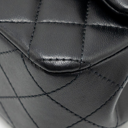 Chanel 25P Camellia Adjustable Chain Flap Bag Lambskin Black (microchip)