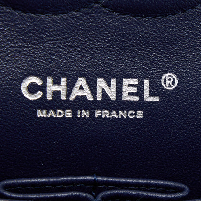 Chanel Medium Classic Double Flap Bag Caviar Navy Blue