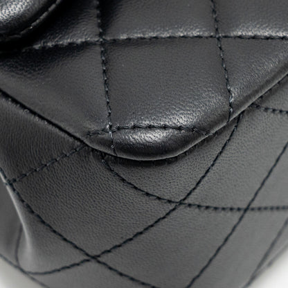 Chanel 25P Camellia Adjustable Chain Flap Bag Lambskin Black (microchip)