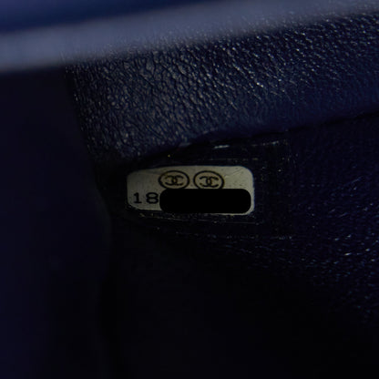 Chanel Medium Classic Double Flap Bag Caviar Navy Blue