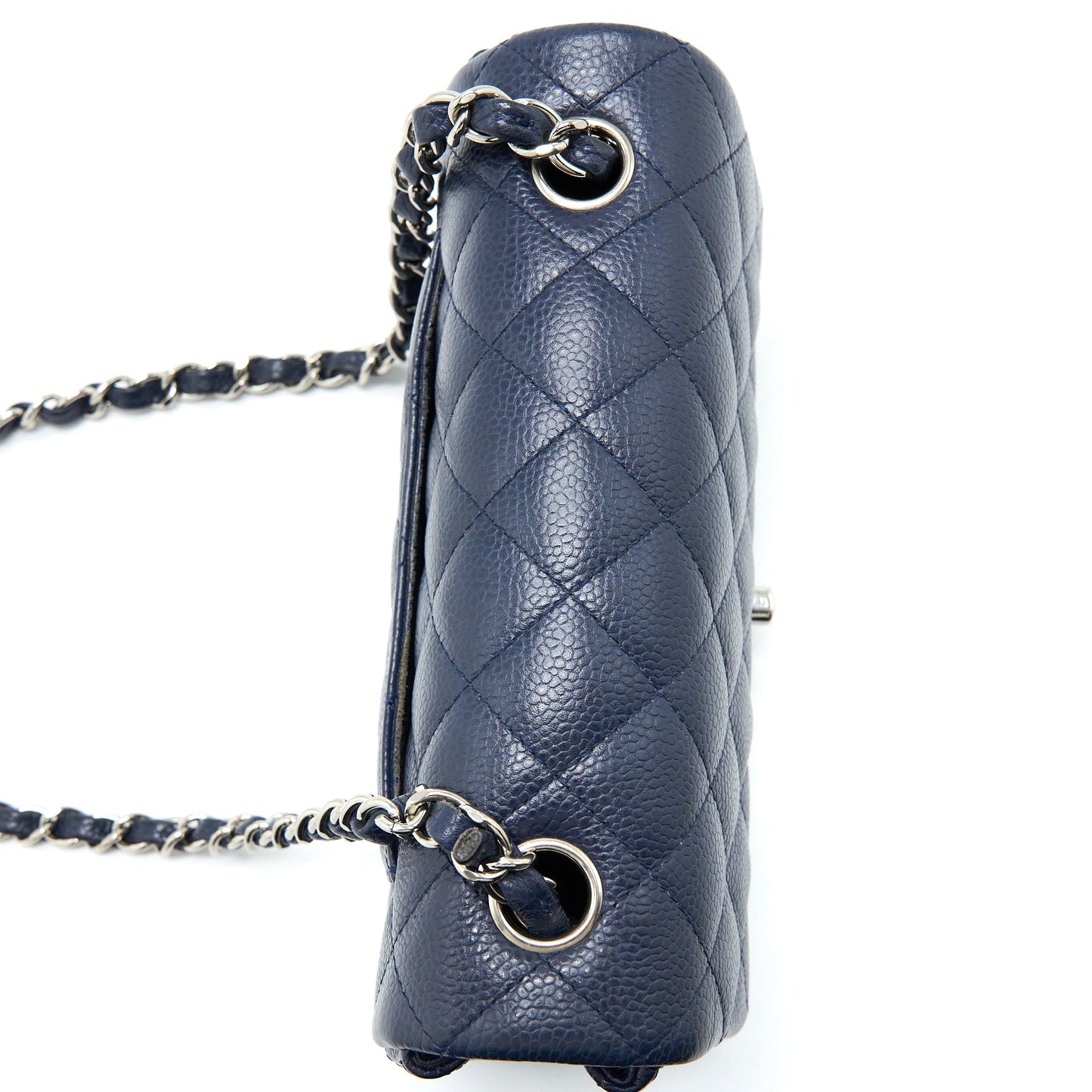 Chanel Classic Mini Rectangular Flap Bag Caviar Navy