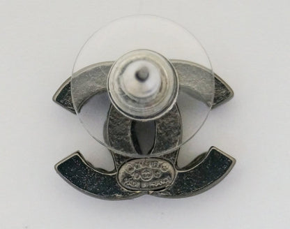 CHANEL Earrings CC Silver - Chanel Clip - Chanel CC Earrings