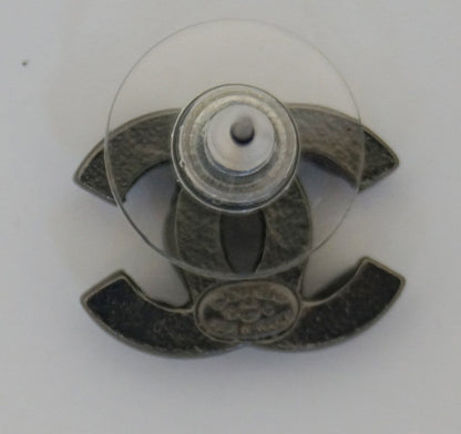 CHANEL Earrings CC Silver - Chanel Clip - Chanel CC Earrings
