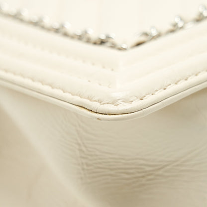 Chanel Medium Boy Bag Chevron Limited Calfskin Ivory