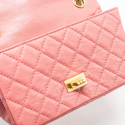Chanel Mini 2.55 Reissue flap bag calfskin pink