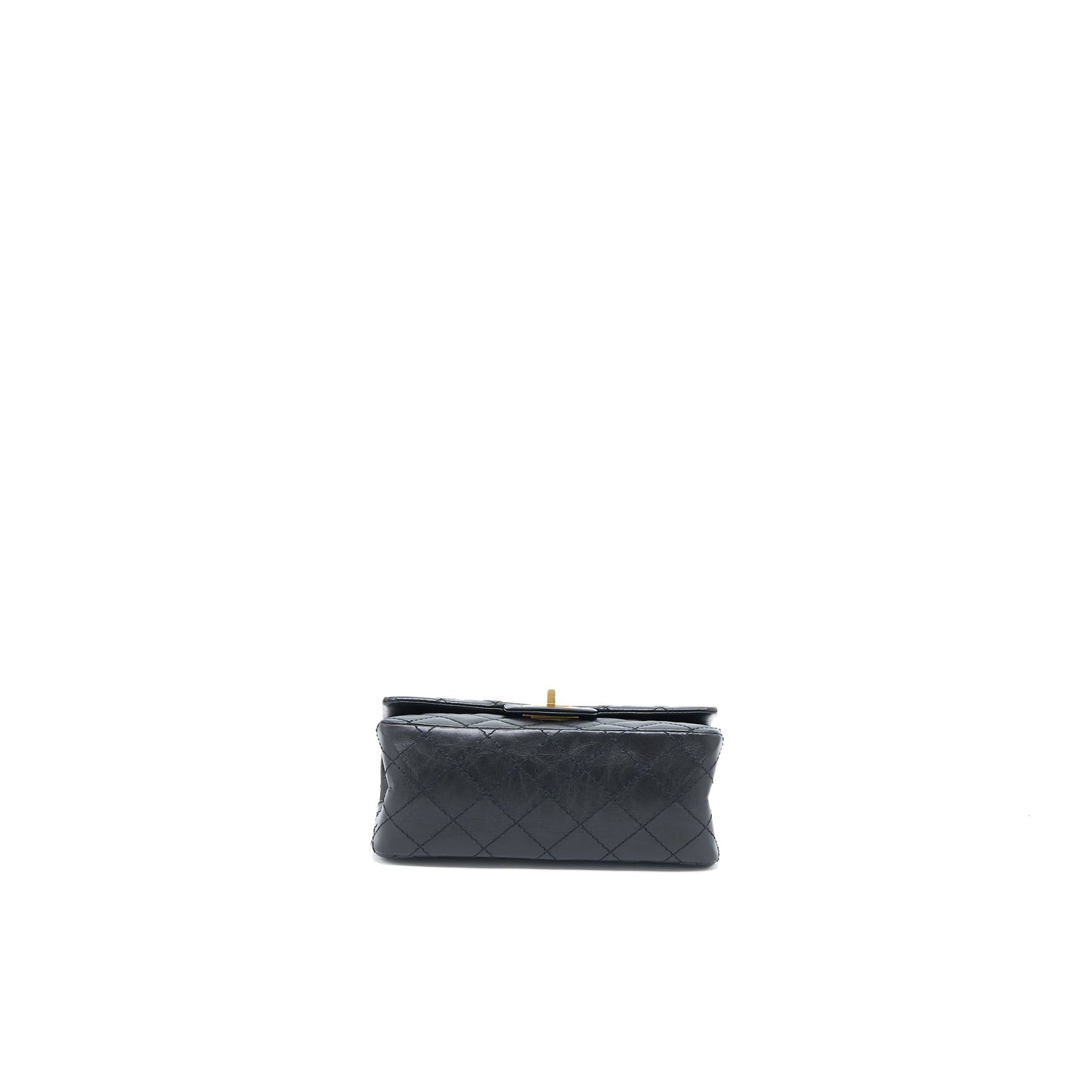 Chanel Mini 2.55 Reissue Flap Bag Aged Calfskin Black Brushed  (Microchip)