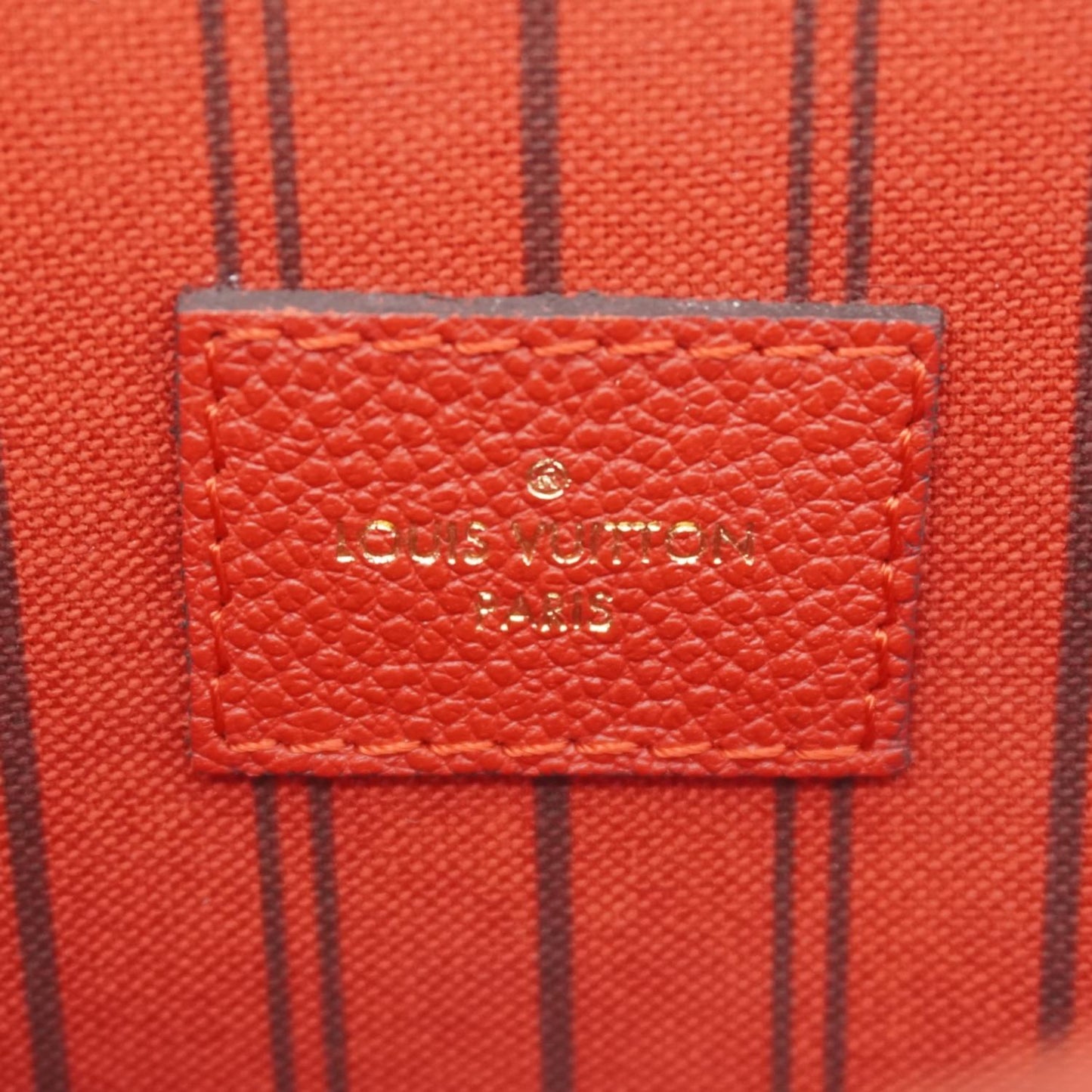 LOUIS VUITTON Metis Pochette Empreinte Leather Crossbody Bag Red