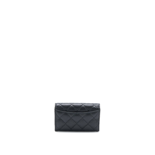 Chanel Classic Flap Cardholder Caviar Black