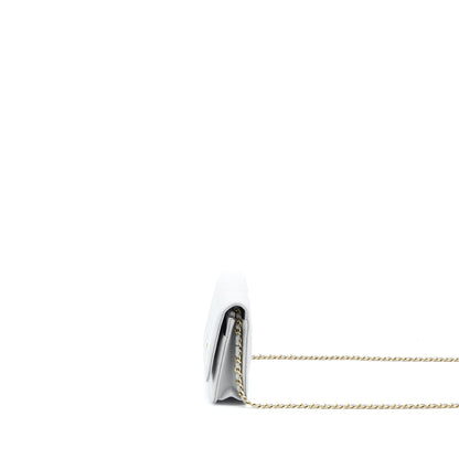 Chanel Classic Wallet on Chain Caviar Light Grey L (Microchip)