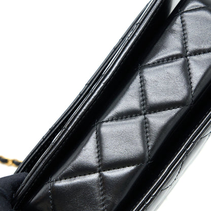 Chanel 23p Flap Bag with Top Handle Shiny Calfskin Black  (Microchip)