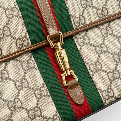 Gucci flap belt bag GG supreme canvas