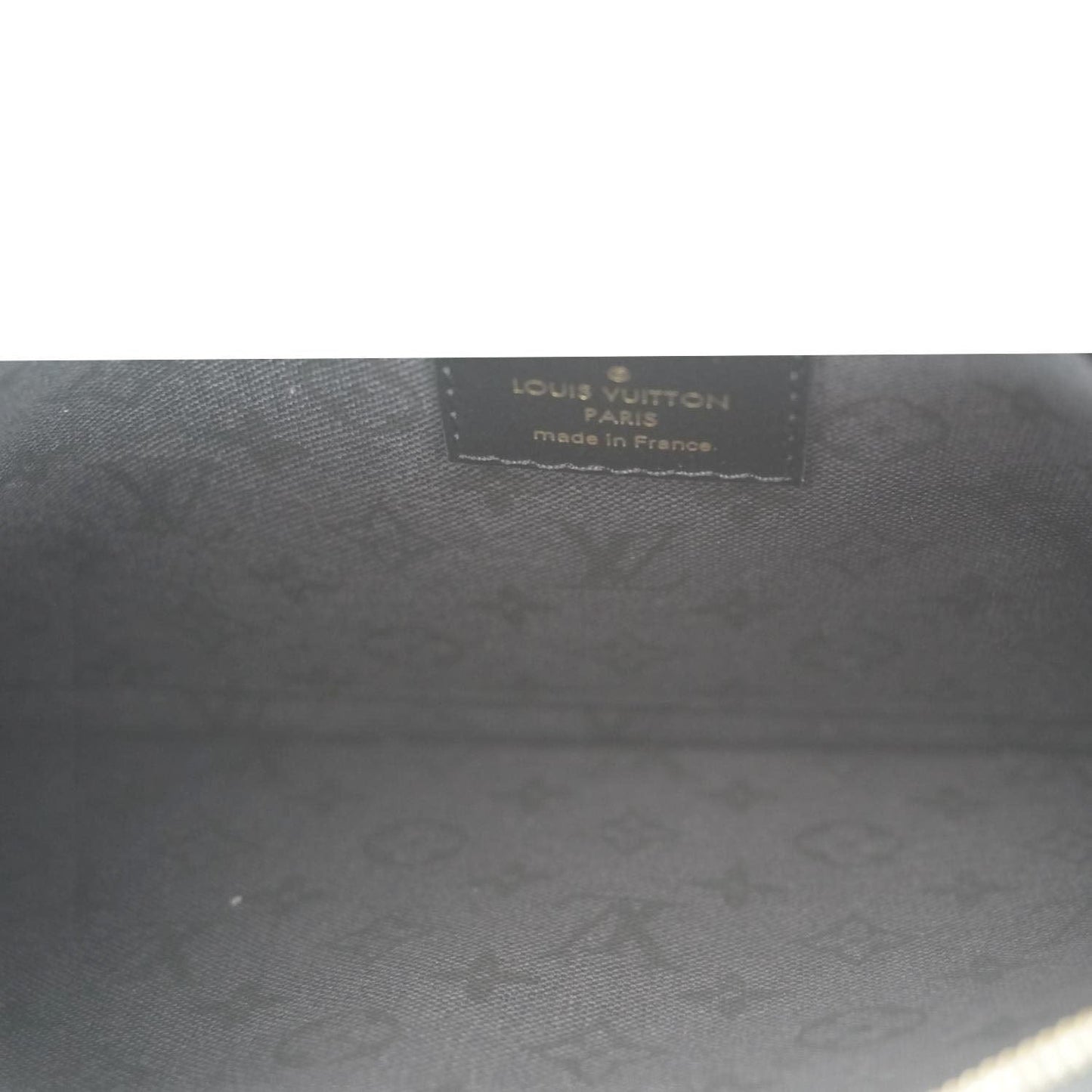LOUIS VUITTON Neverfull Crafty Giant Monogram Canvas Wristlet Pouch Red