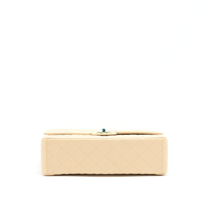 Chanel Maxi Classic Double Flap Bag Caviar beige