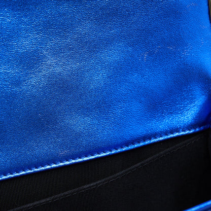 Chanel Medium Le-Boy Patent Electric Blue