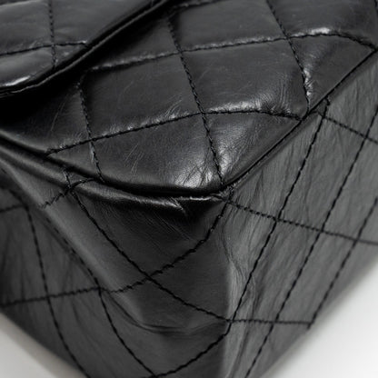 Chanel Maxi 2.55 reissue flap bag aged calfskin Black
