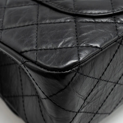Chanel Maxi 2.55 reissue flap bag aged calfskin Black