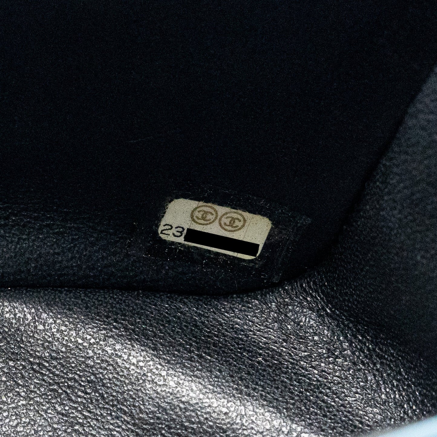 Chanel mini square Flap bag lambskin black
