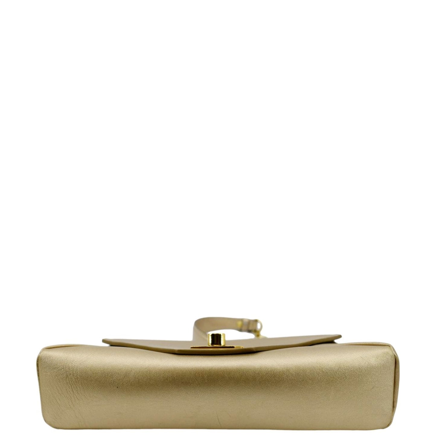 LOUIS VUITTON Love Note Metallic Calfskin Chain Shoulder Bag Gold