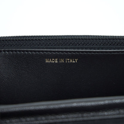 Chanel 22S Detailed CC Logo Wallet On Chain Caviar Black L