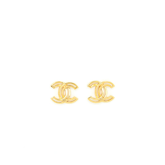 Chanel Logo Stud Earrings