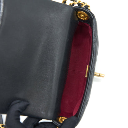 Chanel 22A Square Flap Bag Caviar Black  (Microchip)