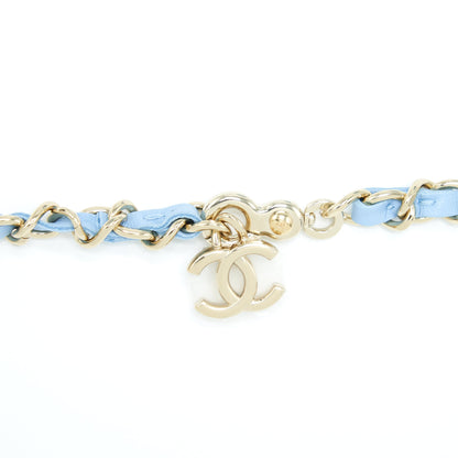 Chanel 22S Heart Belt Bag Lambskin Light Blue L