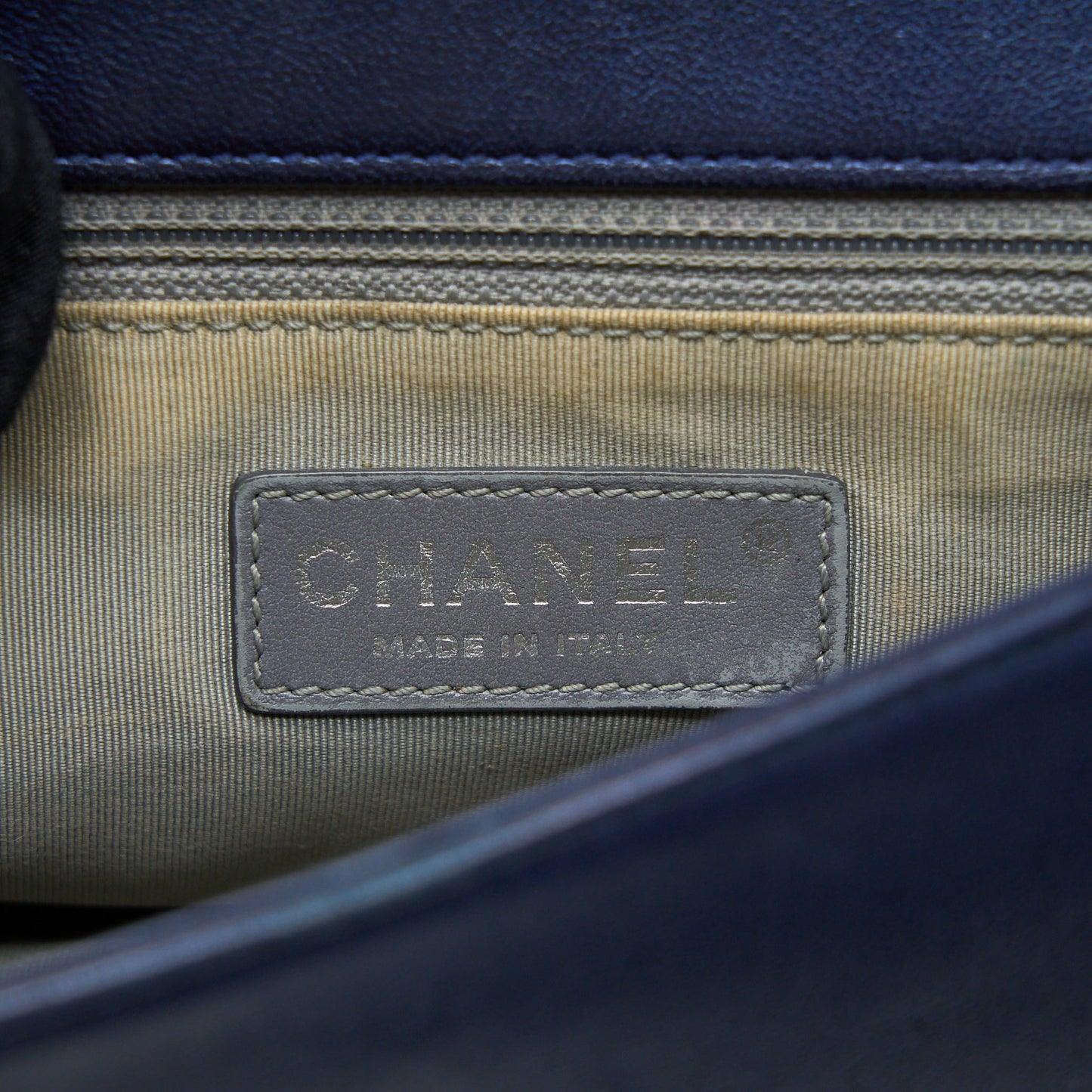 Chanel Mademoiselle Flap Bag Lambskin Navy