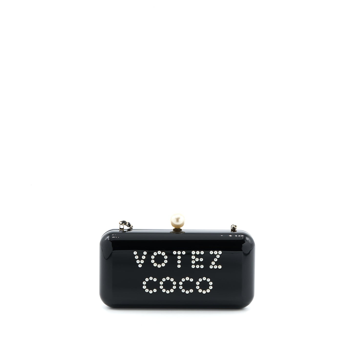 Chanel Votez Coco Evening Clutch with Chain Black L