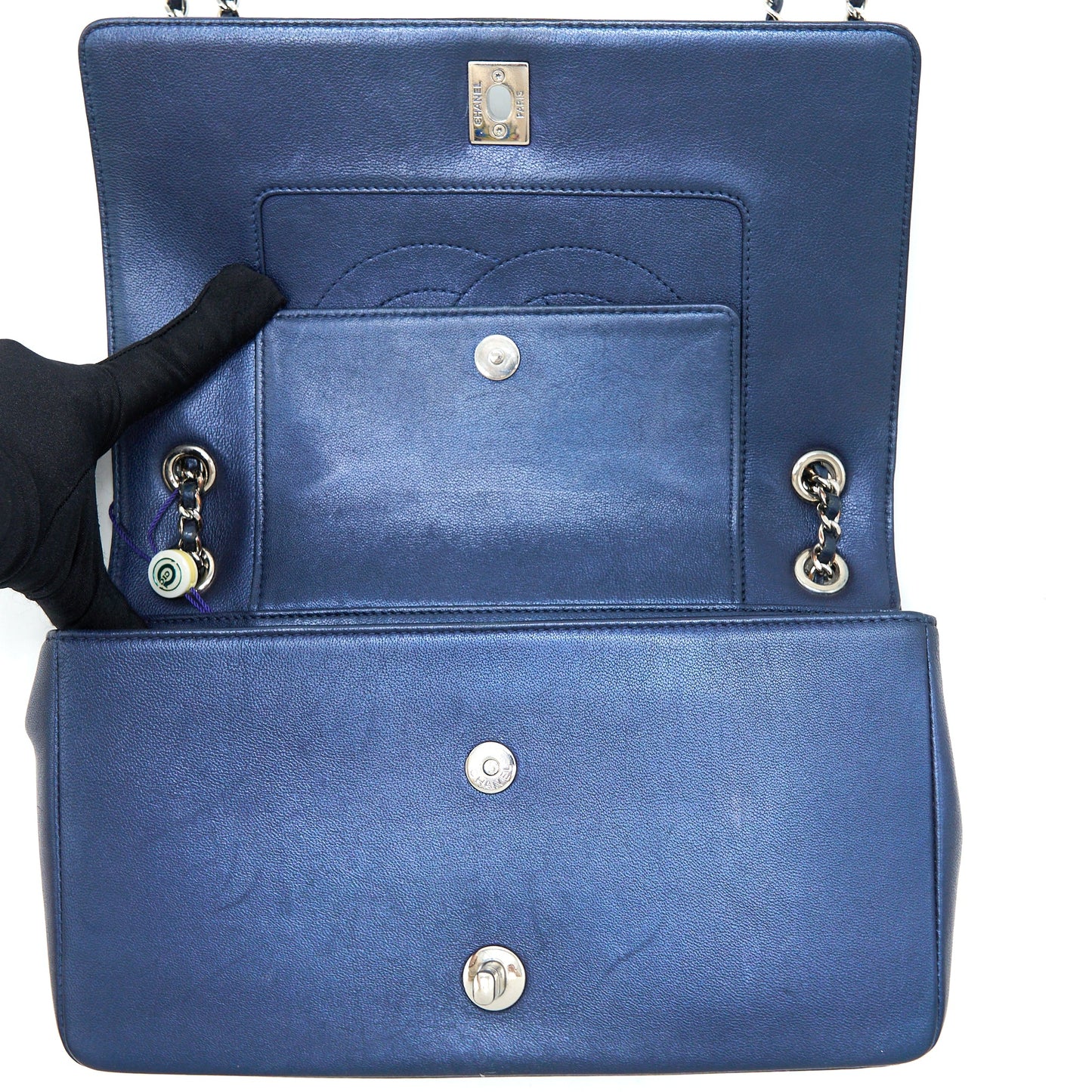 Chanel Mademoiselle Flap Bag Lambskin Navy