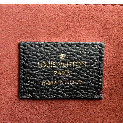 LOUIS VUITTON Metis Pochette Bicolor Empreinte Leather Crossbody Bag Black