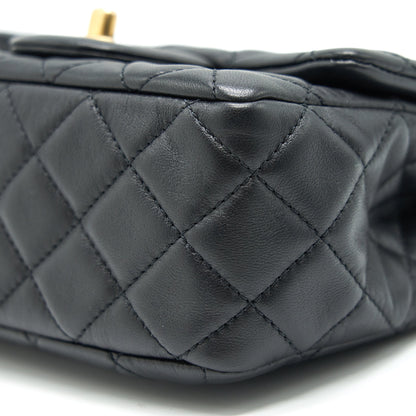 Chanel Pearl Crush Crush Mini Square Flap Bag Black