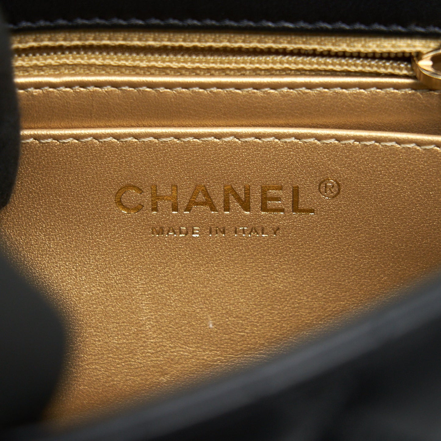 Chanel Pearl Crush Crush Mini Square Flap Bag Black