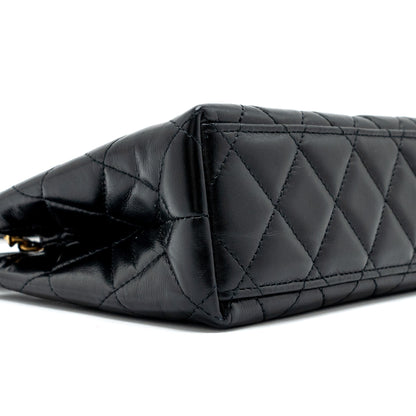 Chanel 23k Mini Shopping Tote Calfskin Black (Microchip)