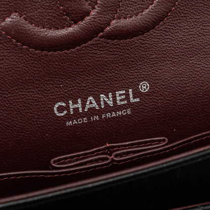 Chanel medium classic double flap bag lambskin black