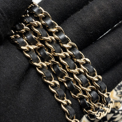Chanel Mini Clutch With Chain Fabric Multicolour L (Microchip)