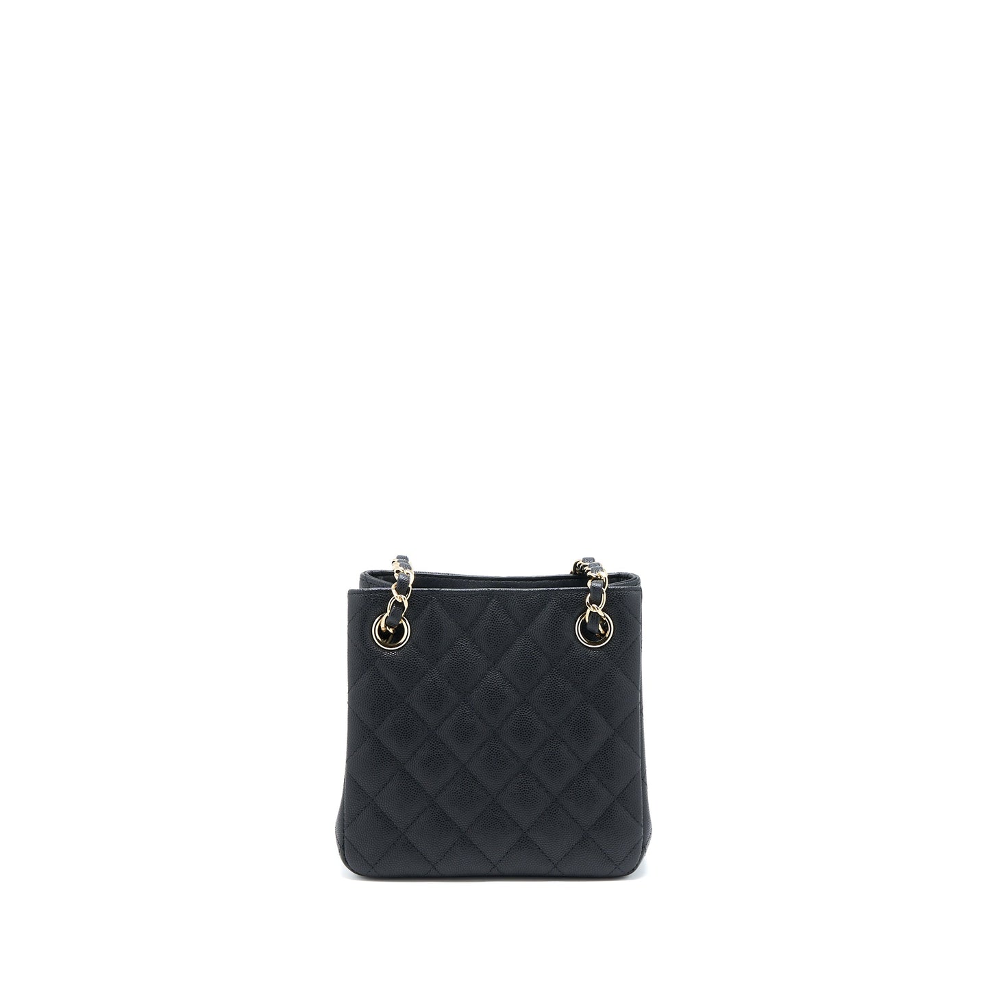 Chanel 22S Mini Bucket Bag Caviar Black L (Microchip)