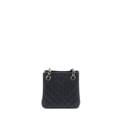 Chanel 22S Mini Bucket Bag Caviar Black L (Microchip)