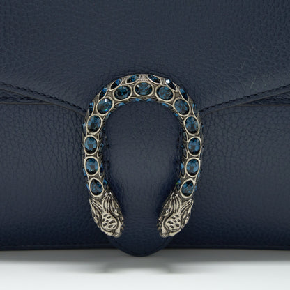 Gucci Small Dionysus Shoulder Bag Navy SHW