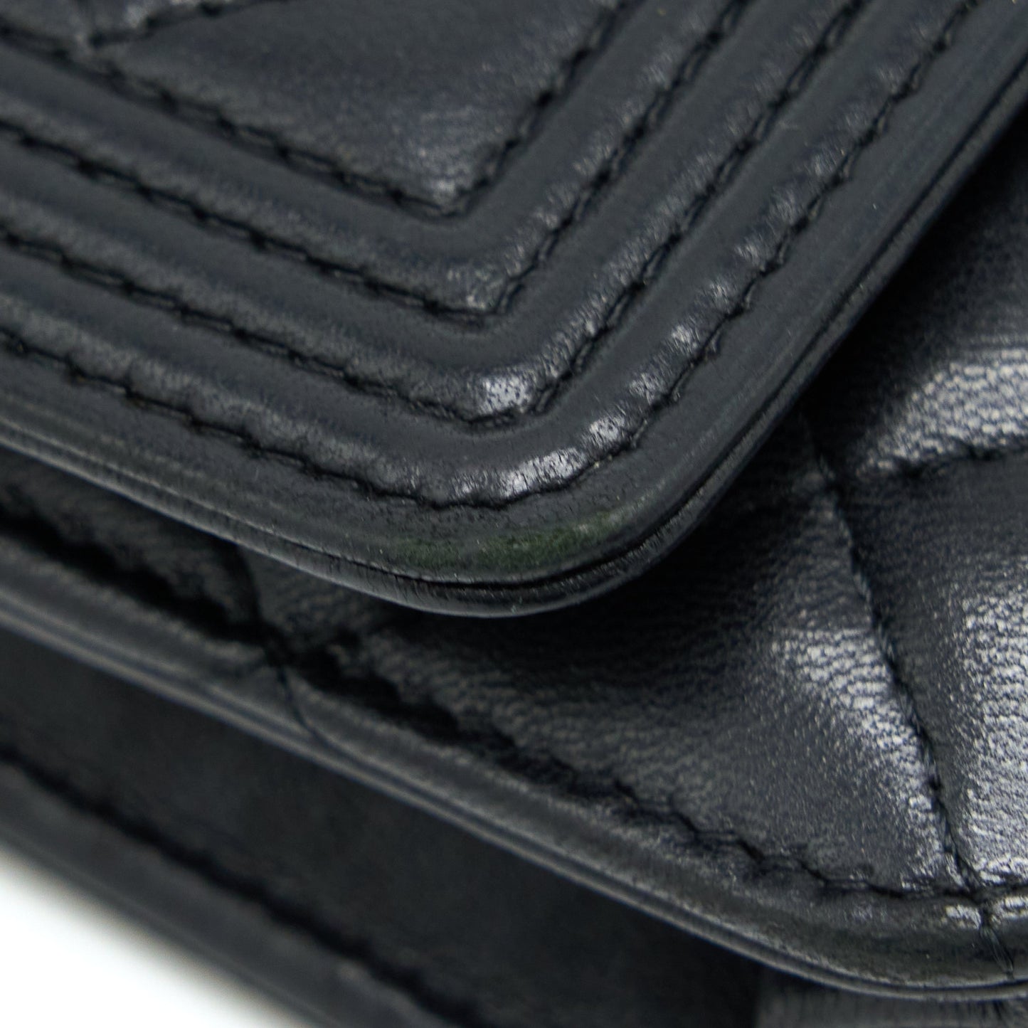 Chanel Boy Wallet On Chain Lambskin Black