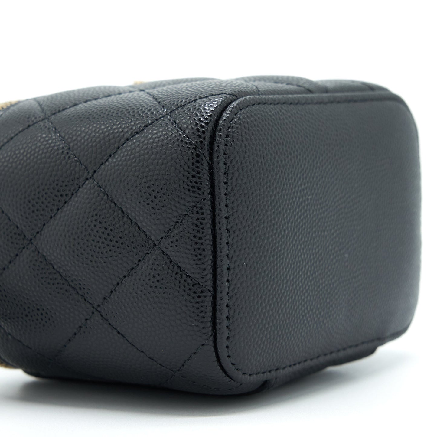 Chanel Mini Vanity Case Caviar Black L