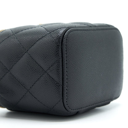 Chanel Mini Vanity Case Caviar Black L