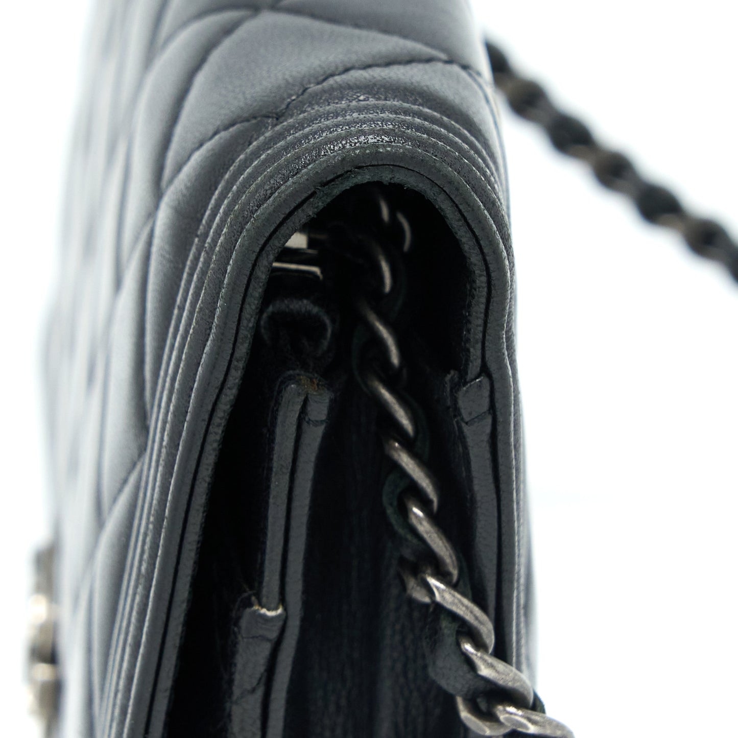 Chanel Boy Wallet On Chain Lambskin Black