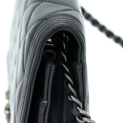 Chanel Boy Wallet On Chain Lambskin Black