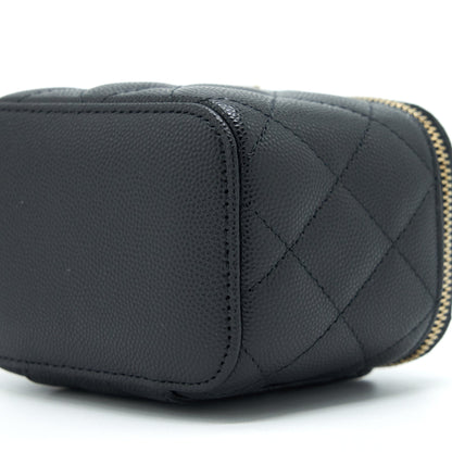 Chanel Mini Vanity Case Caviar Black L