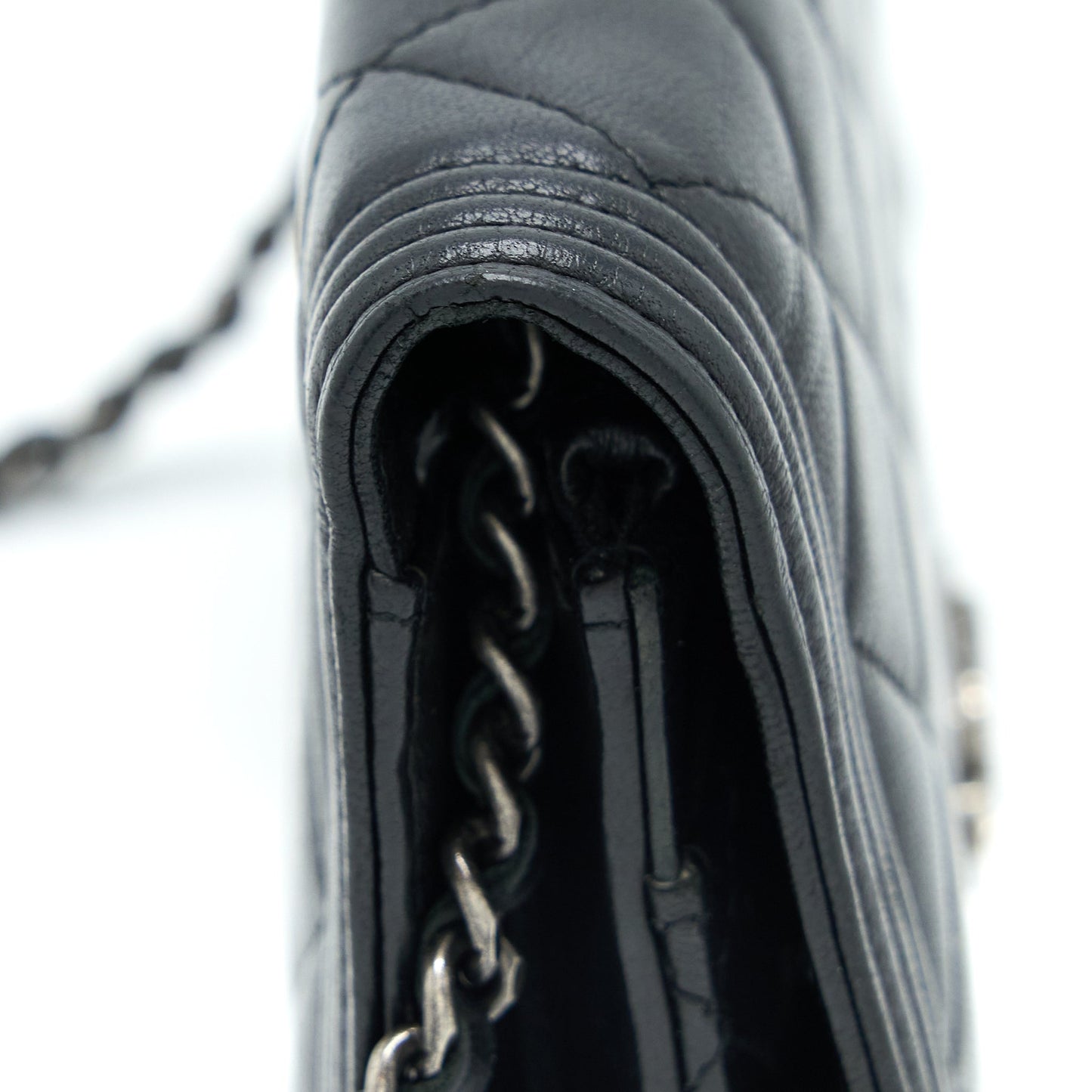 Chanel Boy Wallet On Chain Lambskin Black
